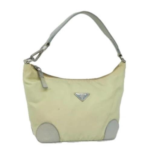 Pre-owned Nylon handbags Prada Vintage , Beige , Dames