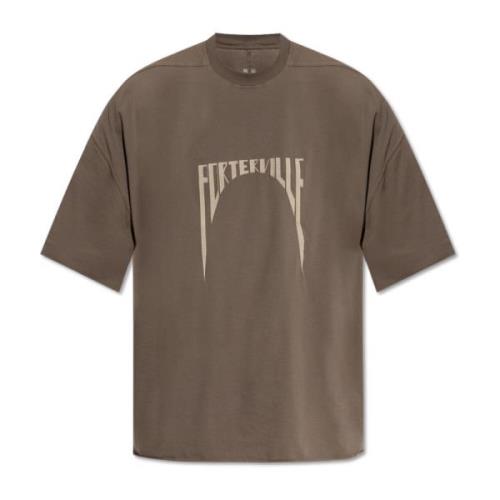 Oversized T-shirt Rick Owens , Brown , Heren