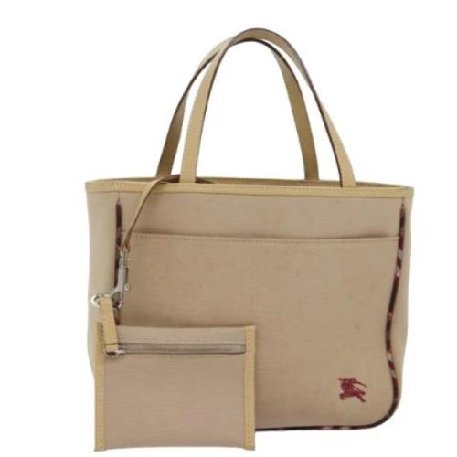 Pre-owned Canvas handbags Burberry Vintage , Beige , Dames