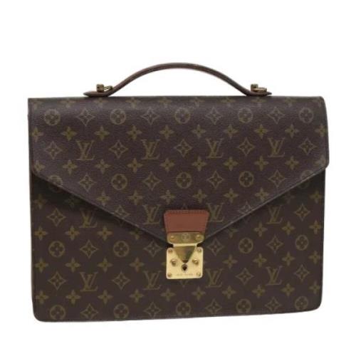 Pre-owned Canvas briefcases Louis Vuitton Vintage , Brown , Dames