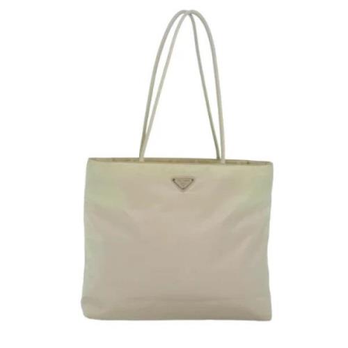 Pre-owned Fabric prada-bags Prada Vintage , White , Dames