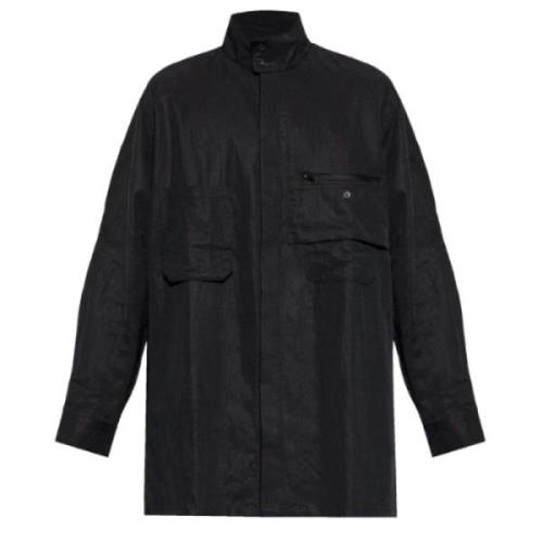 Zwart Overshirt Stijlvol Minimalistische Mode Y-3 , Black , Heren