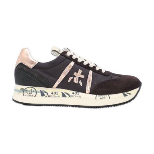 Nylon en Suède Sneakers Premiata , Black , Dames