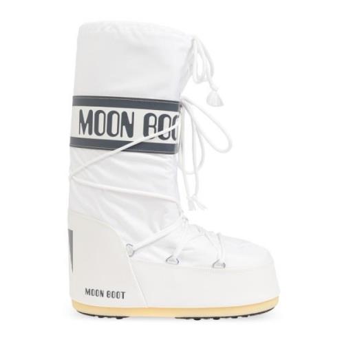 Sneeuwlaarzen icoon nylon Moon Boot , White , Heren