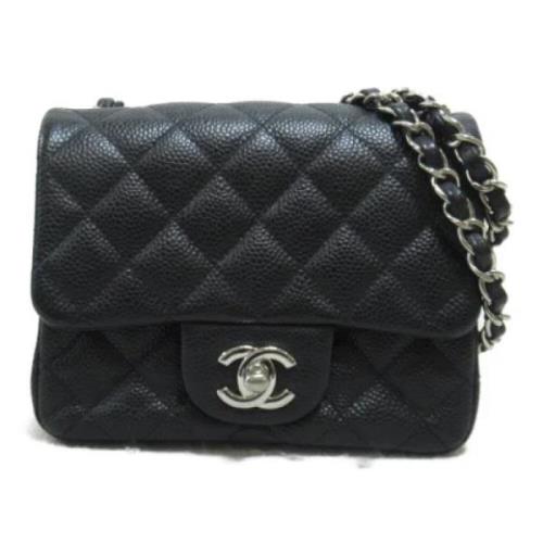 Pre-owned Leather chanel-bags Chanel Vintage , Black , Dames