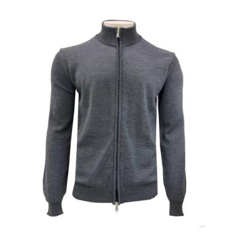 Heren Grijze Cardigan met Rits Bikkembergs , Gray , Heren