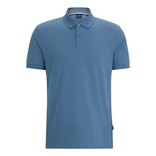 Pique Polo Shirt Boss , Blue , Heren