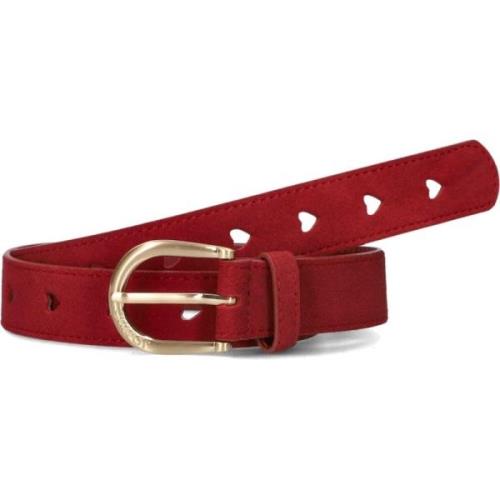 Hart Uitgesneden Suède Riem Fabienne Chapot , Red , Dames