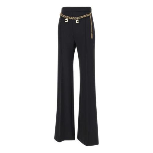 Zwarte Broek voor Vrouwen Elisabetta Franchi , Black , Dames