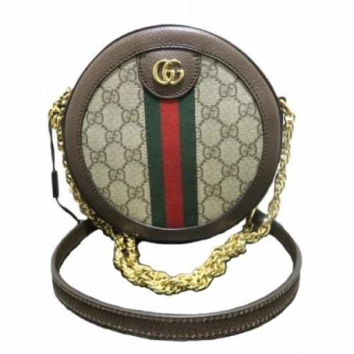 Pre-owned Plastic gucci-bags Gucci Vintage , Beige , Dames