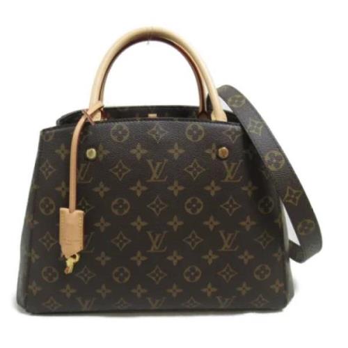 Pre-owned Fabric louis-vuitton-bags Louis Vuitton Vintage , Brown , Da...