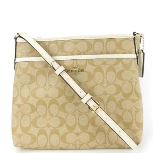 Pre-owned Plastic shoulder-bags Coach Pre-owned , Beige , Dames