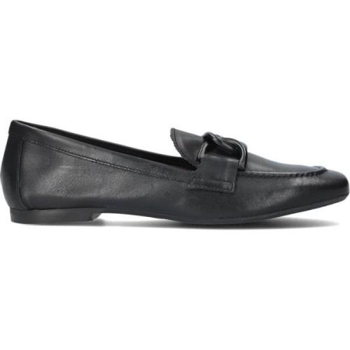 Zwarte Loafers met Kettingdetail Notre-v , Black , Dames