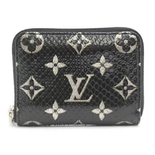 Pre-owned Leather wallets Louis Vuitton Vintage , Black , Dames