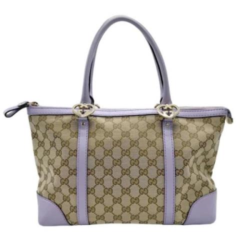 Pre-owned Canvas gucci-bags Gucci Vintage , Brown , Dames