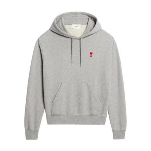 Hart Hoodie in Grijs Ami Paris , Gray , Heren