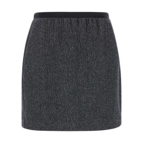 Grijze Pista Rok Tela , Gray , Dames