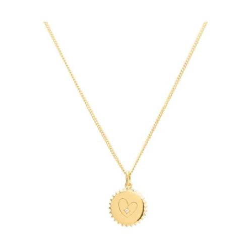 Gouden affirmatie ketting Vedder & Vedder , Yellow , Dames