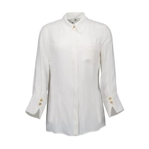 Stijlvolle Witte Blouse Elisabetta Franchi , White , Dames