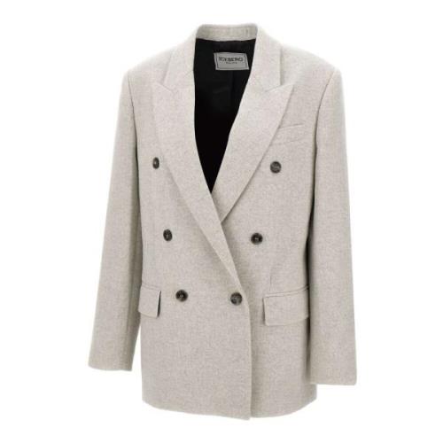 Grijze Wollen Blazer Iceberg , Gray , Dames