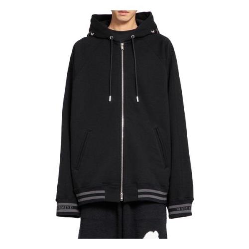 Zwarte hoodie met geborduurde logo's Mastermind World , Black , Heren