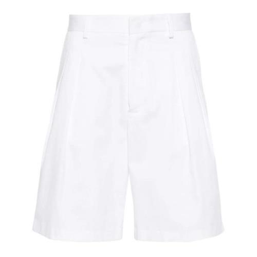 Miami Sartorial Witte Katoenen Shorts Low Brand , White , Heren