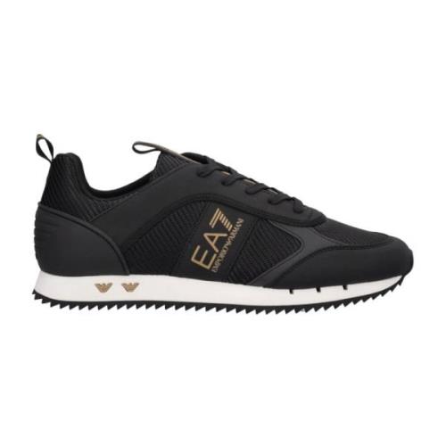 X8X185 Lifestyle Sneakers Zwart Goud Wit Emporio Armani EA7 , Black , ...