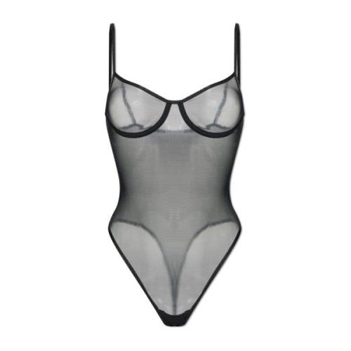 Logo Bodysuit Anine Bing , Black , Dames