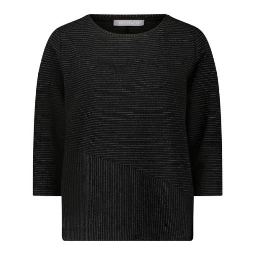 Sweatshirt met Lurexdraad Betty & Co , Black , Dames