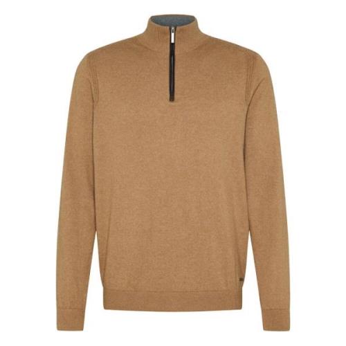 Stijlvolle Cognac Sweater Bugatti , Brown , Heren