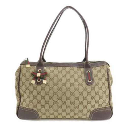 Pre-owned Canvas gucci-bags Gucci Vintage , Brown , Dames