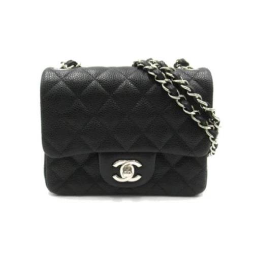 Pre-owned Leather chanel-bags Chanel Vintage , Black , Dames