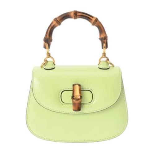 Pre-owned Leather gucci-bags Gucci Vintage , Green , Dames