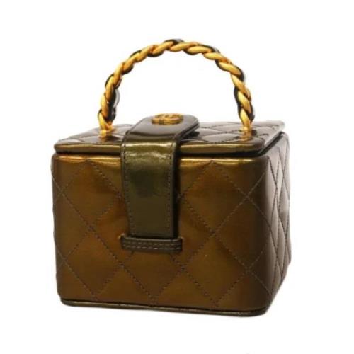 Pre-owned Leather chanel-bags Chanel Vintage , Brown , Dames