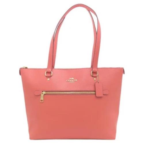 Pre-owned Leather handbags Coach Pre-owned , Pink , Dames