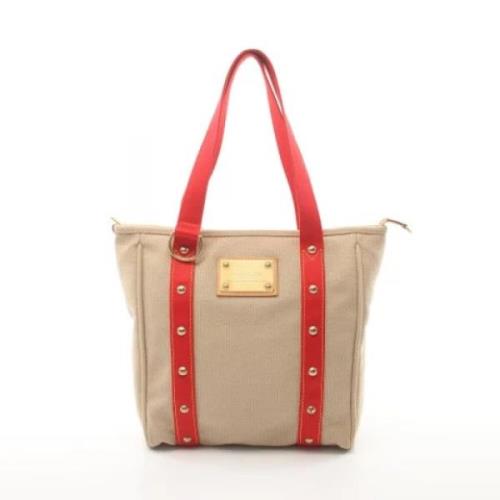 Pre-owned Canvas louis-vuitton-bags Louis Vuitton Vintage , Beige , Da...