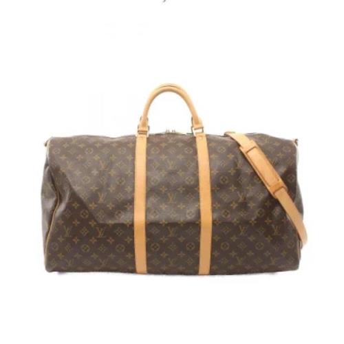 Pre-owned Canvas travel-bags Louis Vuitton Vintage , Brown , Unisex