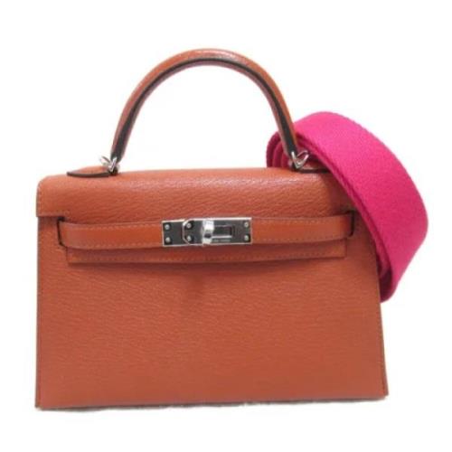 Pre-owned Leather handbags Hermès Vintage , Brown , Dames