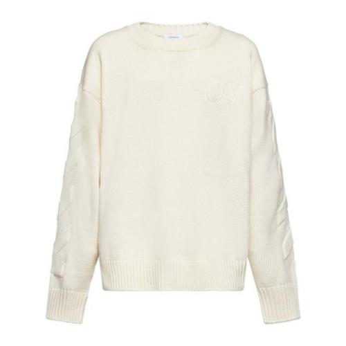 Stijlvolle Sweaters Collectie Off White , Beige , Heren