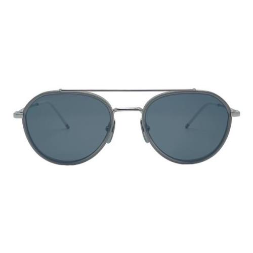 Rookgrijs Aviator Zonnebril Thom Browne , Gray , Heren