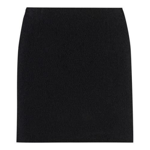 Terry Wool Mini Skirt Tagliatore , Black , Dames