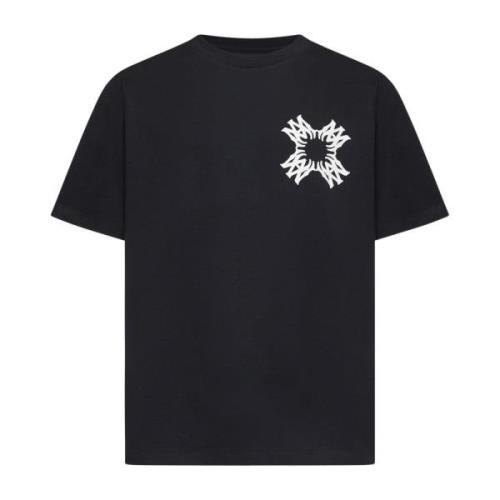 Quad Tee Zwart T-shirts en Polos Amiri , Black , Heren