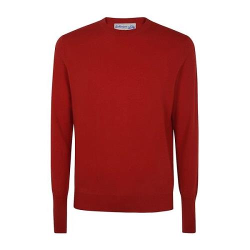 Oranje Rode Ronde Hals Pullover Ballantyne , Red , Heren