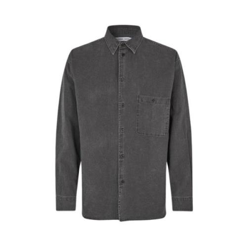 Denim Shirts Samsøe Samsøe , Black , Heren