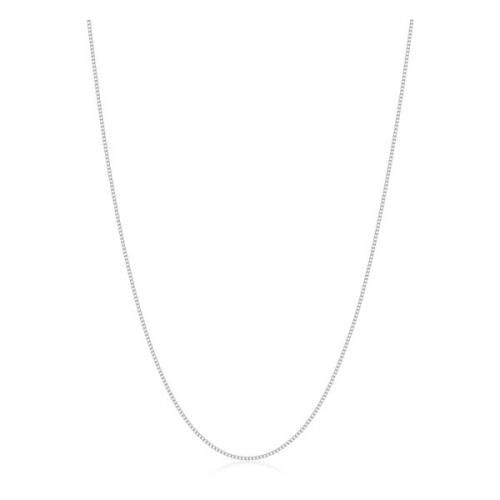 Mens Silver Cuban Link Chain in 1.2mm Nialaya , Gray , Heren