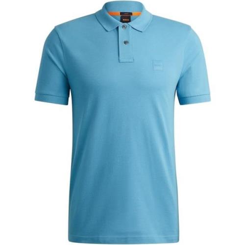 Polo Shirt voor Mannen Boss , Blue , Heren