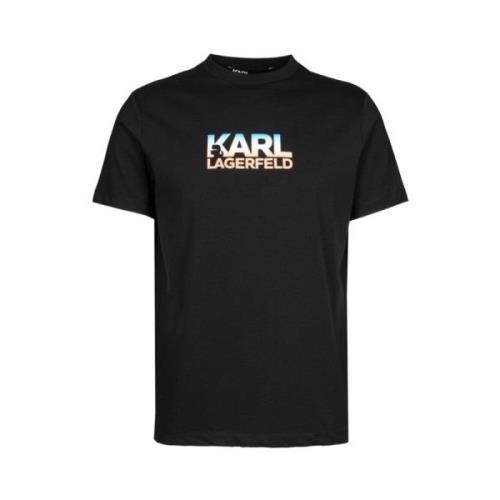 Stijlvol T-shirt Karl Lagerfeld , Black , Heren