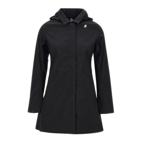 Stijlvolle regenjas voor dames K-Way , Black , Dames