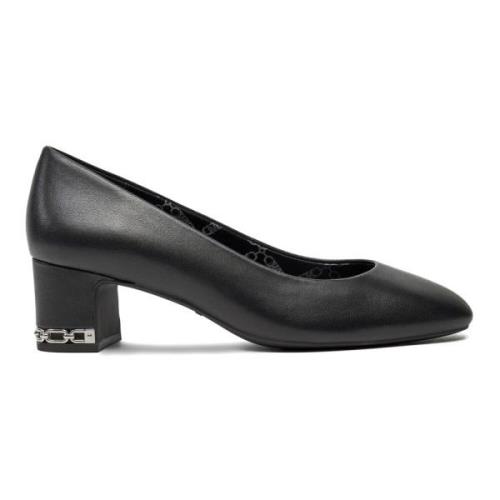 Zwarte June Pumps met Zilveren Details Michael Kors , Black , Dames