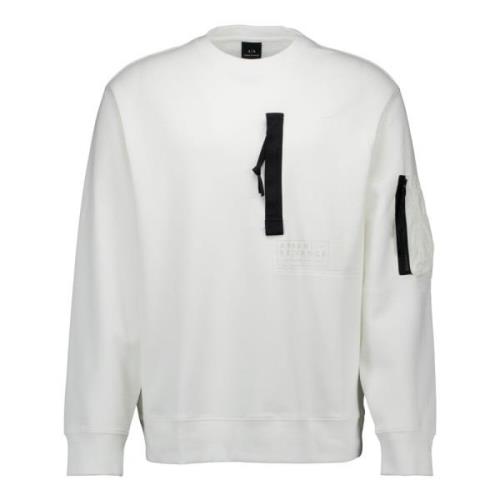 Off White 3Dzmjj Zjxlz Sweater Armani Exchange , White , Heren